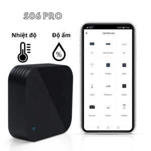 Điều khiển Tivi Máy lạnh Quạt hồng ngoại Tuya Wifi S06 Pro có nhiệt độ, độ ẩm