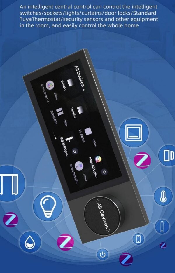 Màn hình trung tâm Zigbee Tuya 8 inch có âm thanh